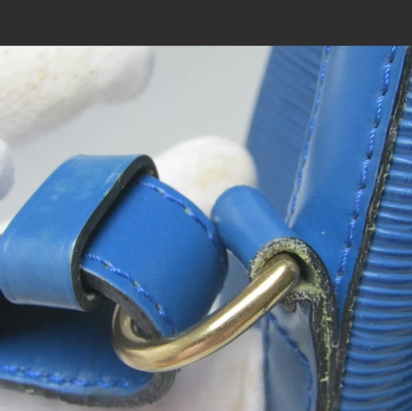 💋HP💋Authentic Louis Vuitton Epi Petit Noe Large Blue Gold - Picture 5 of 12